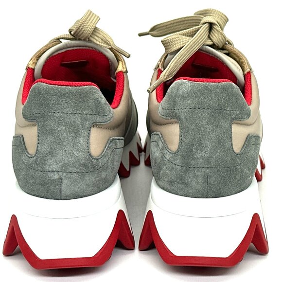 Christian Louboutin NASTROSHARK DONNA Leather Suede Nylon Sneakers Shoes - Picture 11 of 15